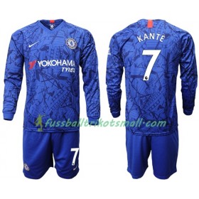 Fußballtrikots Chelsea Kante 7 Kinder 2019-2020 Langarm Heimtrikotsatz kaufen